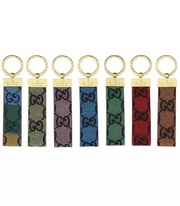 Gucci Leather and Acrylic Keychain