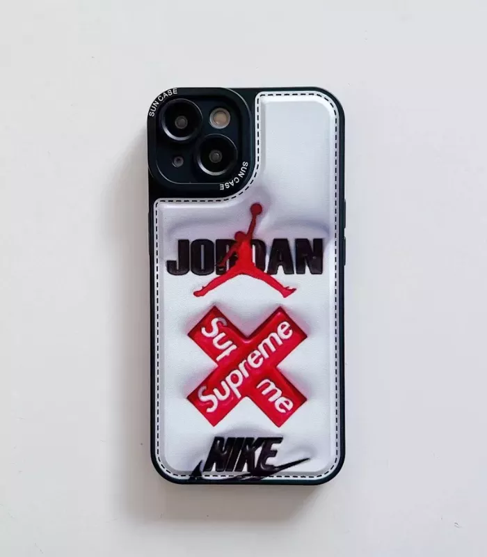 Jordan Nike Cover case apple Red 2