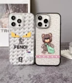 Fendi Grey & Brown iPhone Case Collection