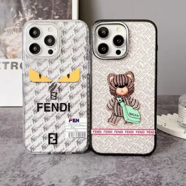 Fendi Grey & Brown iPhone Case Collection