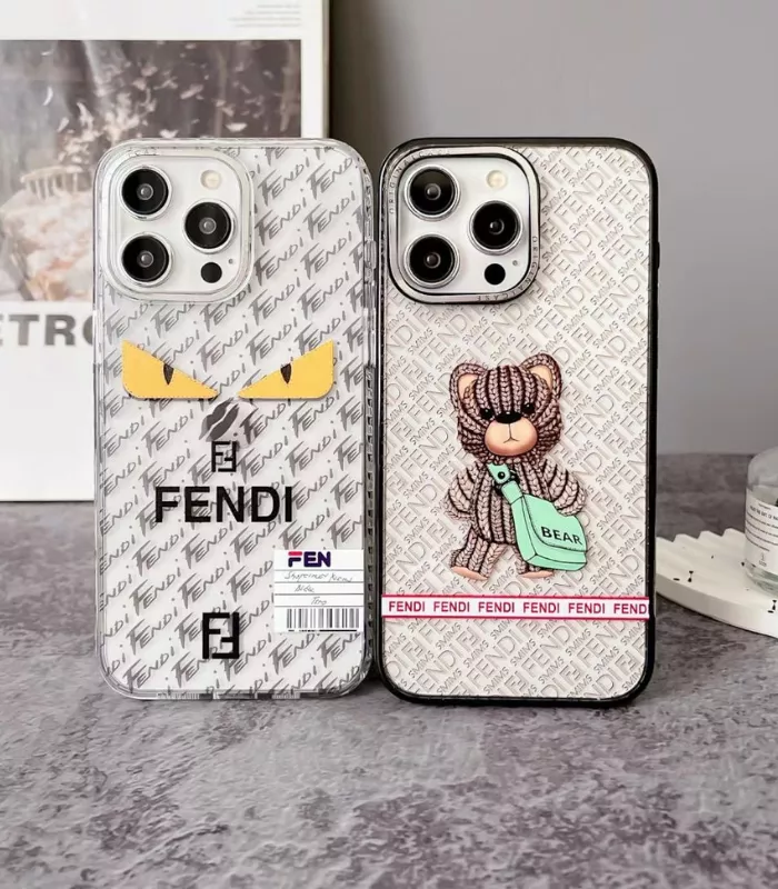 Fendi Grey & Brown iPhone Case Collection