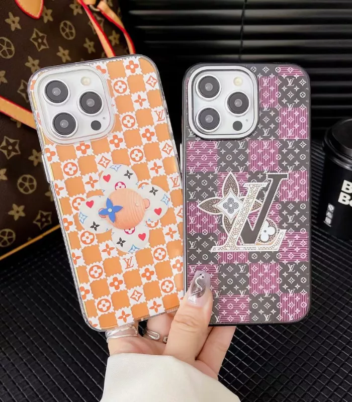 Thumbnail Luxury TPU iPhone Case Lv Brand Purple & orange thumb3