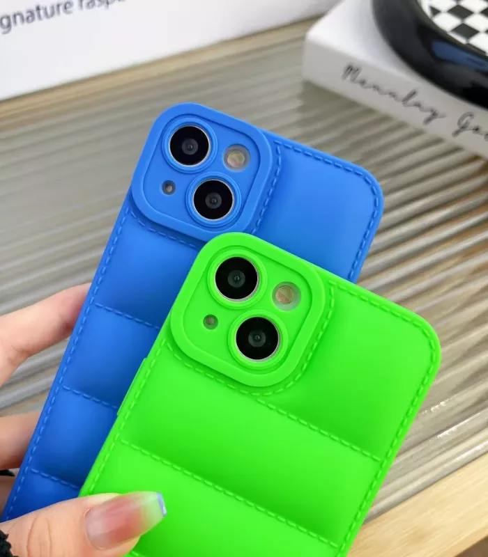 puffer Nike iPhone Case Soft Silicon Sky blue & green thumb3