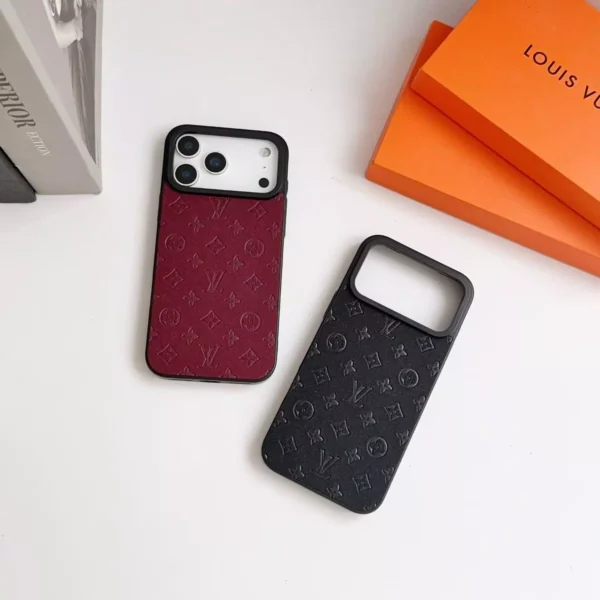 Premium LV Style Monogram iPhone Case